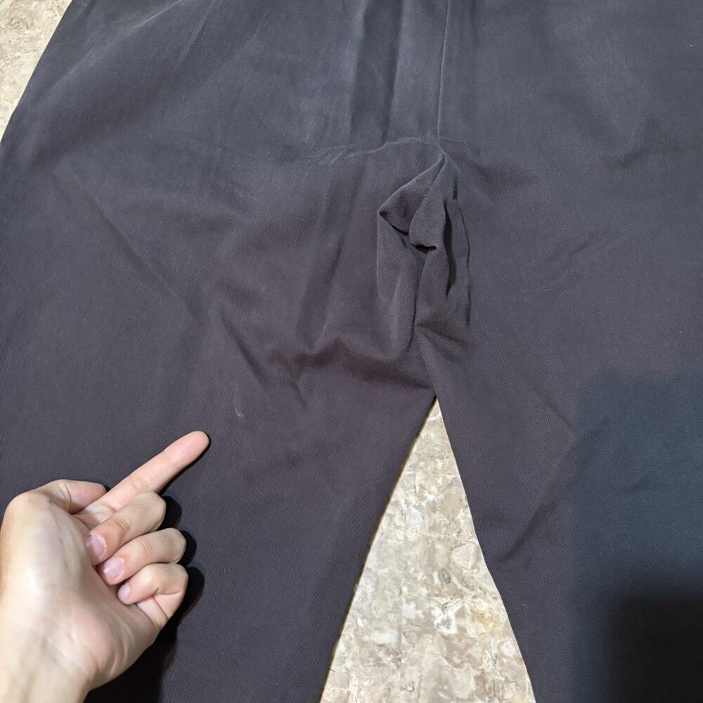 Polo Ralph Pants Mens 38x34 (fits 38x32) Black Hammond Pleated Cuffed Trouser - Picture 14 of 16